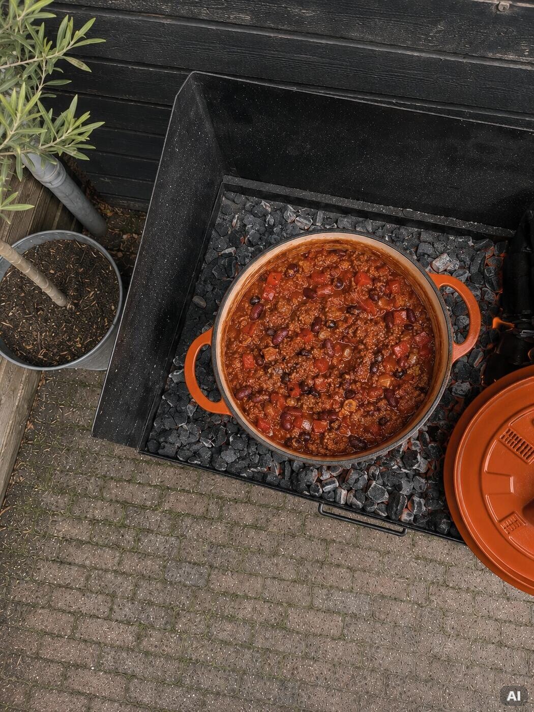 Chili con Carne direkt aus der Feuerschale