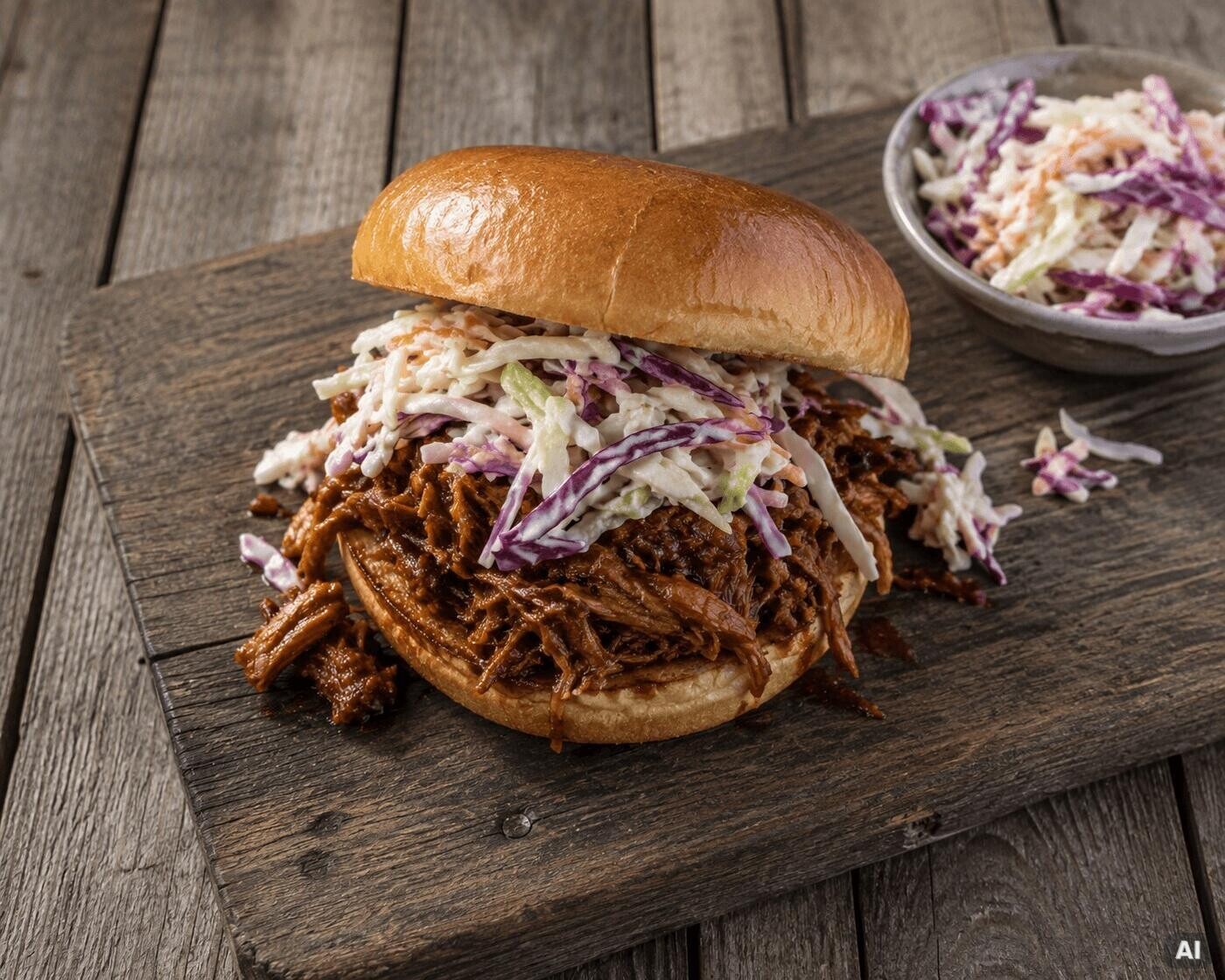 Pulled Pork Sandwich vom Dutch Oven
